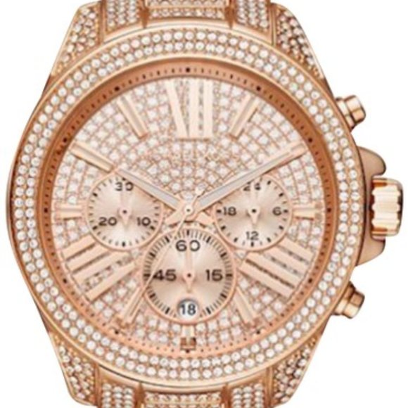 Max BLING AUTHENTIC Michael Kors MK6452 Wren Glitz Watch MSRP$495 RARE Worn Once main image 8